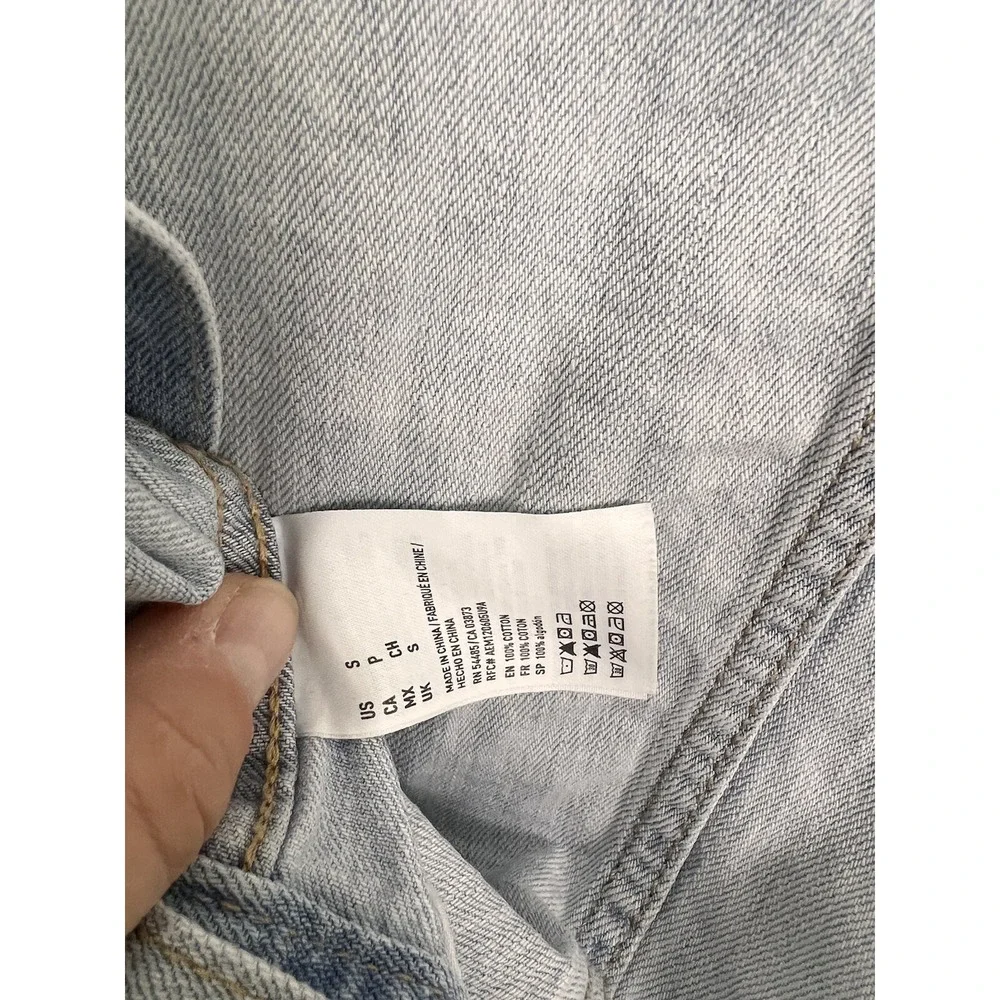 American Eagle Jean Jacket Womens Size Small‎ Light Wash Denim